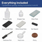 United Scientific™ Mineral ID Kit, 7 Piece Geology Rock Testing Tools | Mohs - Image 3