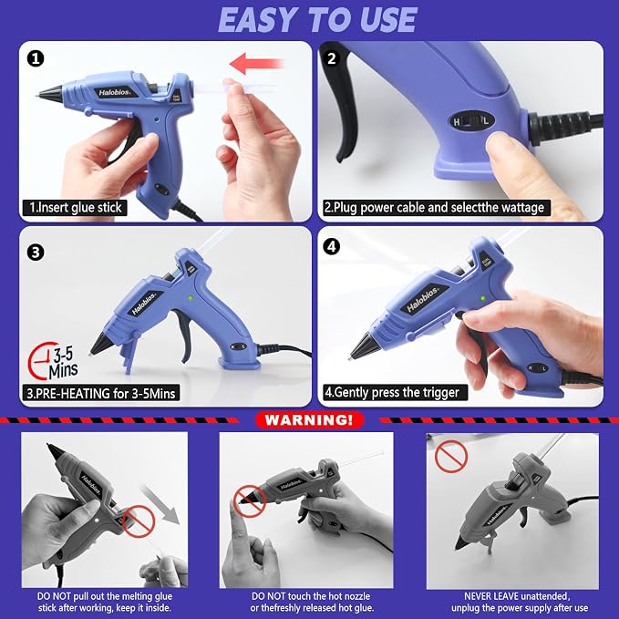 Halobios Mini Dual Temp Hot Glue Gun - Image 5