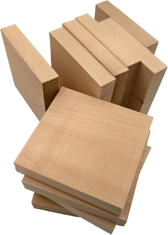10PCS Basswood Carving Blocks, Whittling Wood Carving Kit, Unfinished Wooden - Image 6