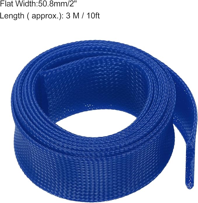 uxcell Expandable Sleeving, 2-inch 10ft Cable Sleeve - Image 3