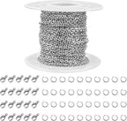 33 Feet Stainless Steel Jewelry Chains by yuntop