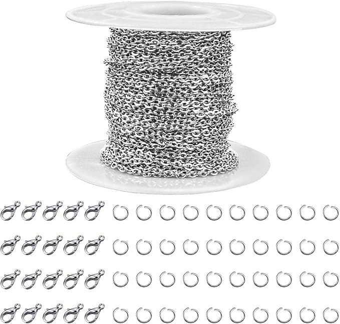 33 Feet Stainless Steel Jewelry Chains by yuntop