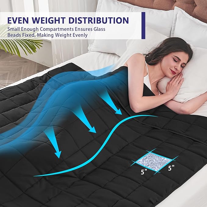 yescool Weighted Blanket for Adults Cooling Heavy Blanket for Sleeping Perfect - Image 3