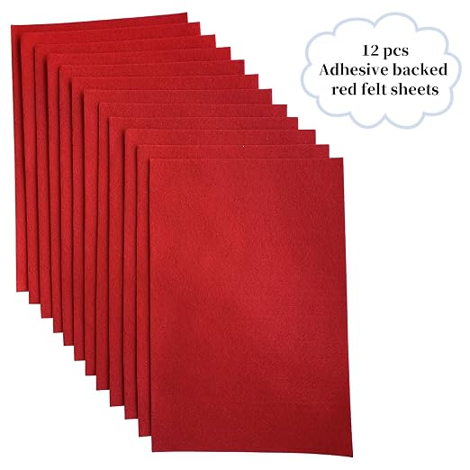 Jtnohx Self Adhesive Felt Sheets, 12 Pieces Felt Fabric - Image 3