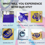 HTVRONT HTV Vinyl Rolls Heat Transfer Vinyl - Image 3