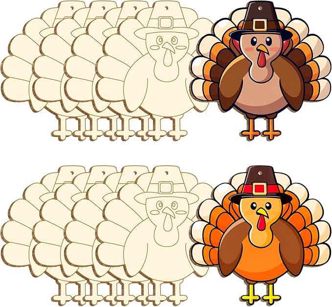 Large Size 7" Thanksgiving Crafts by LifeAssistant