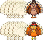 Large Size 7" Thanksgiving Crafts by LifeAssistant