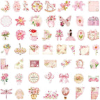 Aesthetic Flowers Stickers Transparent Flora Scrapbook Stickers | Transparent & - Image 2