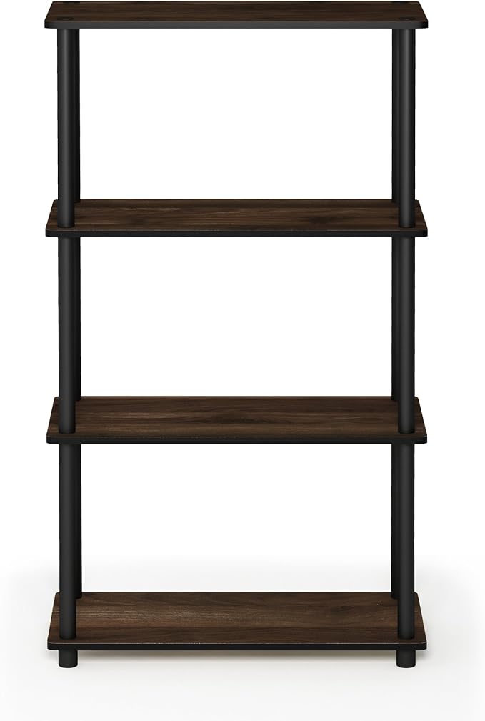 Furinno Turn-N-Tube 4-Tier Multipurpose Shelf Display Rack, Round Tubes - Image 4