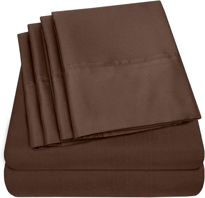 Queen Sheets Brown by SweetHomeCollection