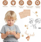 3D Wooden Puzzles for Kids, No-Glue DIY Delicate Pendant STEM Toys for Boys - Image 3