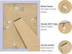 6x8 Picture Frame with Wavy Mat, Wooden Real Glass 6 x 8 Photo Frame - Image 3