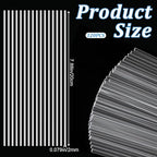 120 Pcs Clear Acrylic Rods, 2 mm 8 inch Diameter Acrylic Dowel Rods | Reusable - Image 2