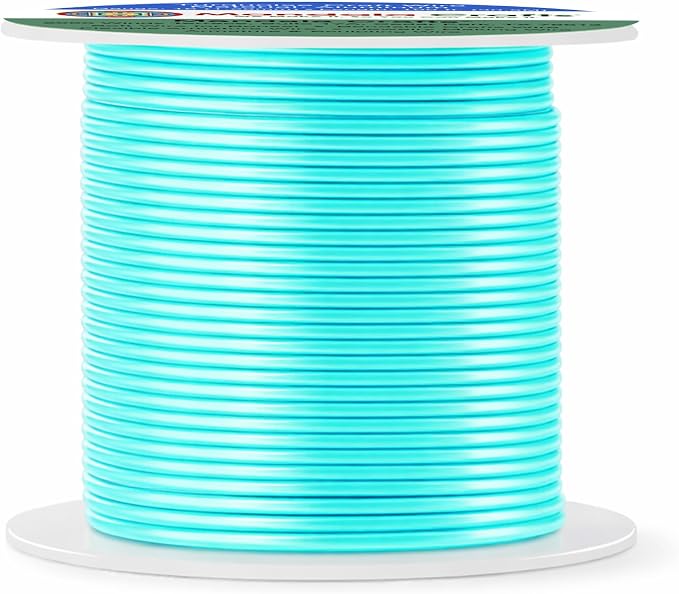 Mandala Crafts 16 Gauge Turquoise Anodized Aluminum Craft Wire, 100 FT | Colored - Image 2