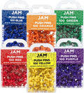 JAM PAPER Colorful Push Pins by JAMPaper