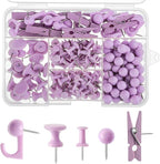 BESARME 200 Pcs Push Pins for Bulletin Board, Thumb Tacks for Cork Board | by BESARME