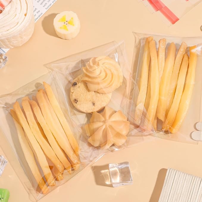 Ozera 200 Pcs Ice Pop Bags and Popsicle Sticks, Cakesicle Bags - Image 7