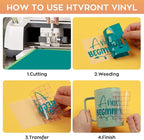 HTVRONT Permanent Vinyl 70 Pack 12"x12", Compatible - Image 4