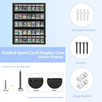 35 Graded Sports Card Display Case 3 Pack- Baseball Card Display Frame - Image 3