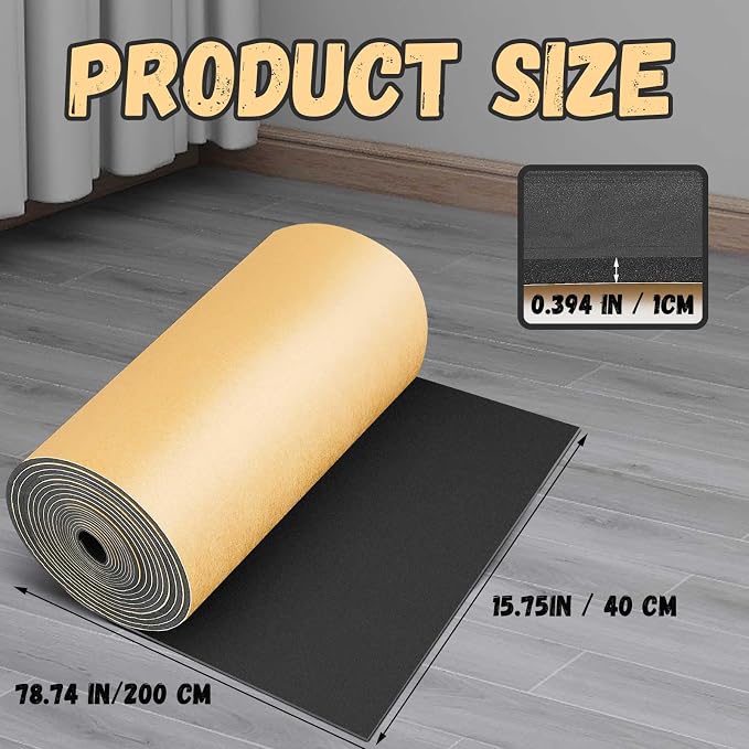 Pangda 1 Piece 78 x 16 x 2/5 Inches Extra Large Marine Foam Roll Closed Cell - Image 2