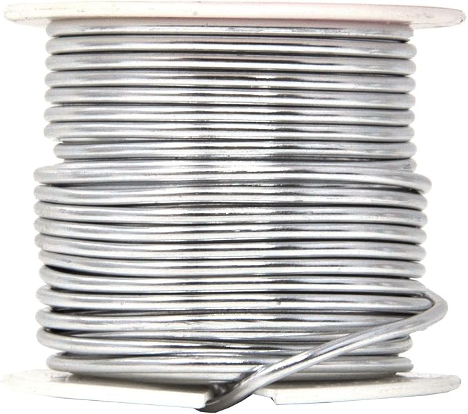 Mandala Crafts 12 GA Copper Silver Tone Combo Anodized Aluminum Craft Wire | - Image 3