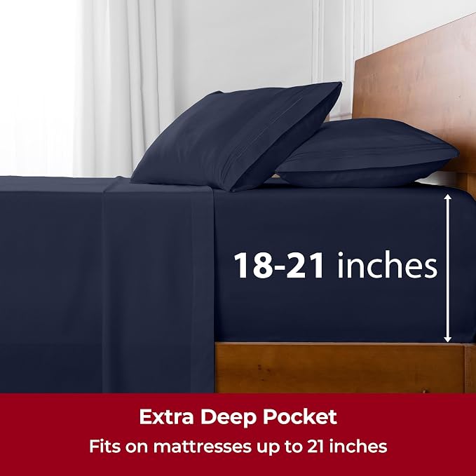 Mellanni Extra Deep King Sheets - Image 6
