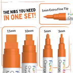 5 Orange Paint Pens - Image 2