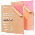 1/8 Thick 8 x 8 inch Translucent Acrylic Sheets by gdhwcxl