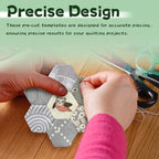 1000 PCS Paper Piecing 1", Hexagon Quilting Templates - Image 6