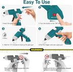 Cordless Hot Glue Gun Kit, 20W Lithium Battery Rechargeable Hot Melt Glue Gun - Image 3