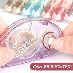 LONGKEY 8 Pack Scrapbook Tape Double Sided Tape Roller - Image 6