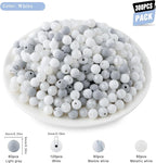 300Pcs Silicone Beads 9mm Mix Color, Bulk Silicone Beads 9mm - Image 2