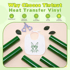 Tintnut Verdant Green Heat Transfer Vinyl, easy cut & weed, stretch washable - Image 3