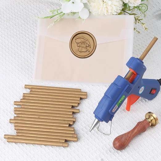 Dark Bronze Sealing Wax Sticks, WASOHLING 20Pcs Glue Gun Wax Seal Sticks - Image 3