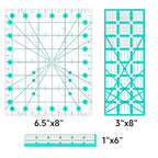 8 Quilting Rulers, | Quilting Templates, Quilting Squares, Quilting Rulers and - Image 5