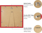 12x12 Picture Frame with Wavy Mat, Wooden Real Glass 12 x 12 Photo Frame - Image 4