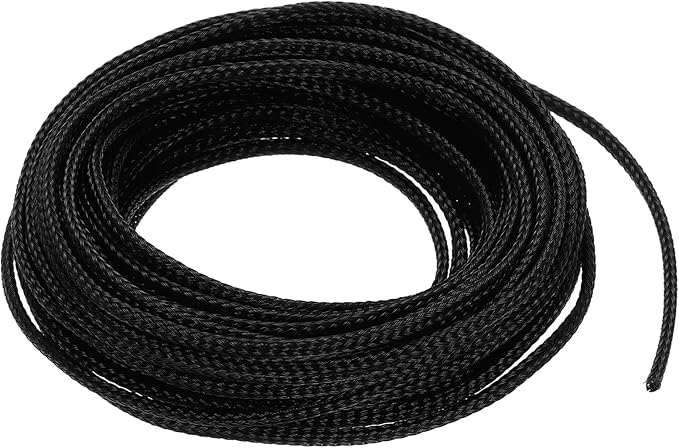 uxcell PET Expandable Sleeving 25ft 1/8" Black Cable Management Sleeve Cord by uxcell