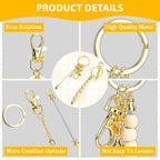 24Pcs Beadable Keychain Bars Bead Keychain Making Kit Blank Keychains Beaded - Image 3