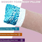 1 MIDDLE ONE Body Pillow, Memory Foam Body Pillows - Image 3