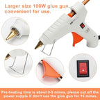 Sealing Wax Sticks 12P with Glue Gun, Luxiv 5.4" Sealing Wax Sticks 10MM Fire - Image 4
