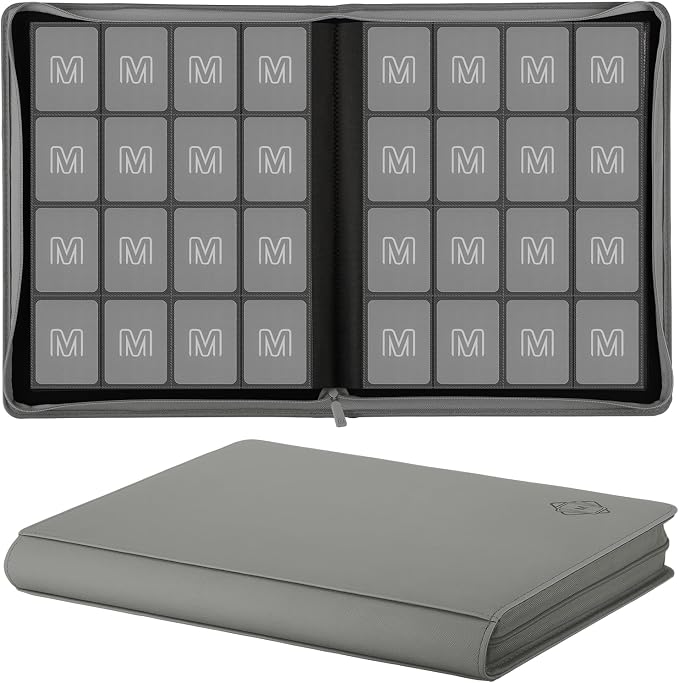 Premium Card Binder 16 Pocket, Trading Card Binder Holds up to 1000+Cards by MOSLA