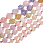 34pcs Natural Morganite Stone Beads - Image 6