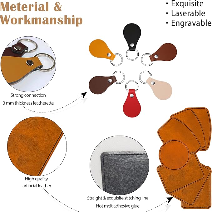 90 Pcs Lasable Engravable Blanks - Image 5
