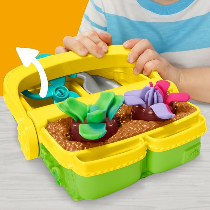 Play-Doh Blooming Flower Garden Toy Playset, Nature Pretend Play, Kids Arts & - Image 13