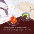 Round Acrylic Keychain Blanks 2 Inch Circle Blanks - Image 2