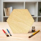 50PCS Wooden Hexagonal, Made of Basswood, 4 Inch Unprocessed Wood Pieces - Image 6