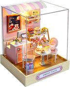 Miniature House Kit, CUTEROOM Tiny House Kit Wooden Dollhouse Kit Mini House by CUTEROOM