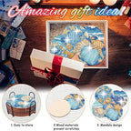 8 Pack Ocean Diamond Art Coasters, Seashell Diamond Painting Coasters Kits | - Image 7