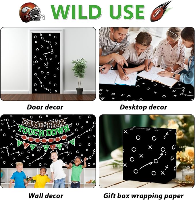 Qyeahkj Football Bulletin Board Paper Roll Football Tactic Bulletin Board - Image 7