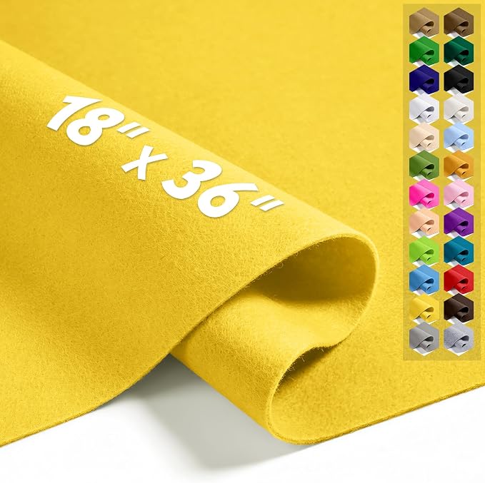 Sunflower 18" X 36" Felt Fabric Sheet by Luceinvita